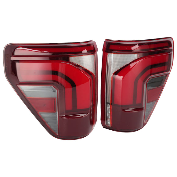 Left+Right LED Tail Light RL34-13B505-B With Blind Spots For Ford F150 2024-2025