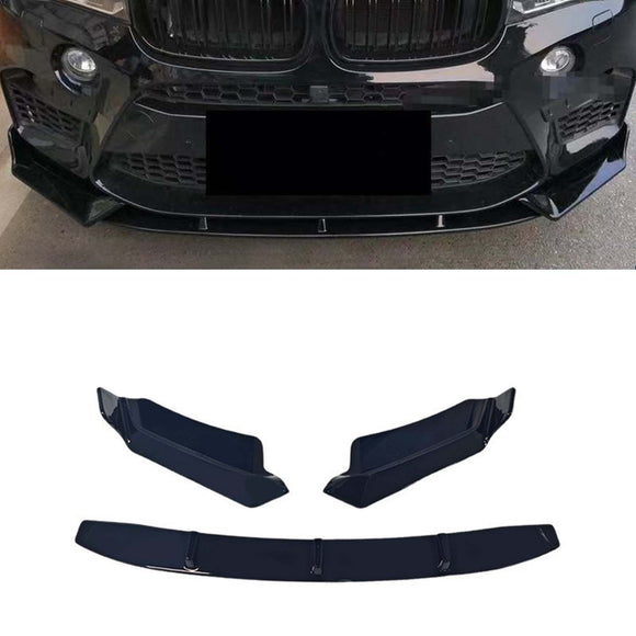 Glanzend Zwart Voorspoiler Lip Diffuser Body Kit Fit BMW X5M F85 2014-2018