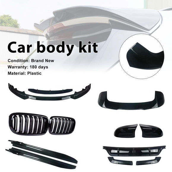 Kit de carrocería, rejilla, espejo, difusor trasero, divisor delantero, compatible con BMW X5 F15 2013-2019
