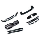 Kit de carrocería, rejilla, espejo, difusor trasero, divisor delantero, compatible con BMW X5 F15 2013-2019-13