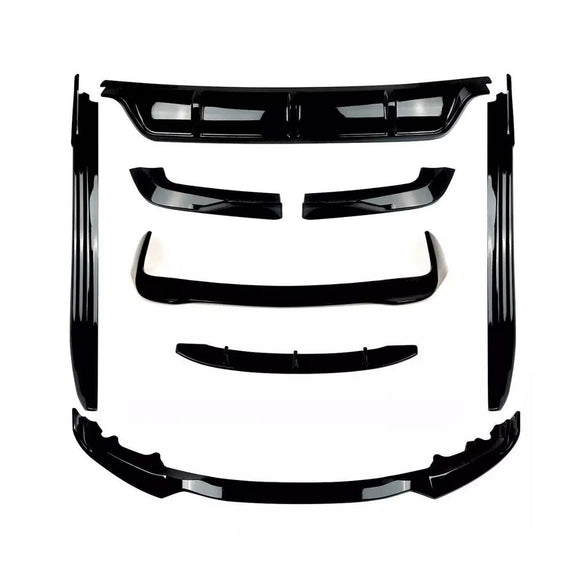 Gloss Black Body Splitter Spoiler Diffuser Skirt Fit BMW X5 F15 M Sport 2013-2019