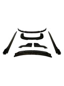 Kit de carrocería negro brillante, difusor delantero y trasero, compatible con BMW X5 F15 M 2013-2019-10