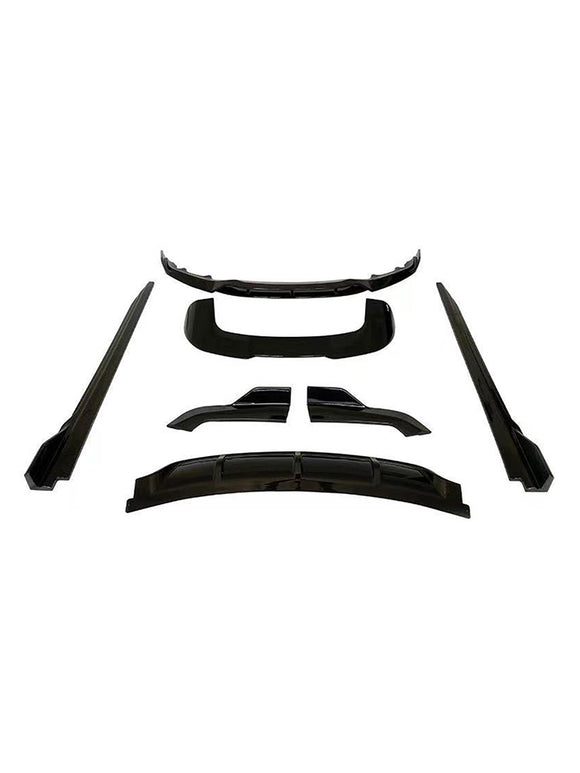 Kit de carrocería negro brillante, difusor delantero y trasero, compatible con BMW X5 F15 M 2013-2019