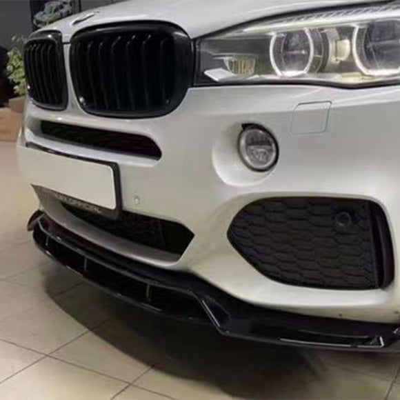 Kit de carrocería negro brillante, difusor delantero y trasero, compatible con BMW X5 F15 M 2013-2019