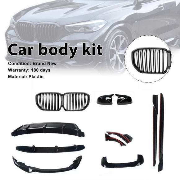 Body Kit Splitter Lip Rear Diffuser Skirts Grille Fit BMW X5 G05 2019-2022