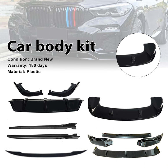 Body Kit Front Splitter Lip Rear Diffuser Skirts For BMW X5 G05 2019-2022