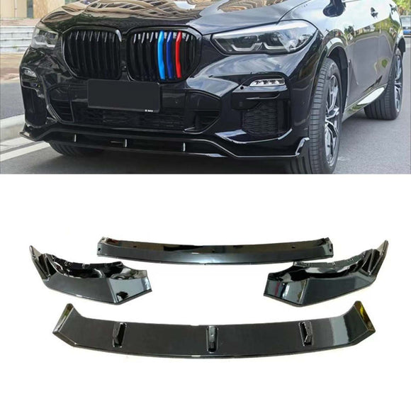 Kit de carrocería, divisor delantero, labio, difusor trasero, falda compatible con BMW X5 G05 2019-2022, negro