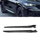 Kit de carrocería, divisor delantero, labio, difusor trasero, falda compatible con BMW X5 G05 2019-2022, negro-8