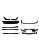 Kit de carrocería, divisor delantero, labio, difusor trasero, falda compatible con BMW X5 G05 2019-2022, negro-10