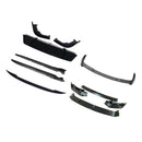 Kit de carrocería, divisor delantero, labio, difusor trasero, falda compatible con BMW X5 G05 2019-2022, negro-11