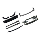 Kit de carrocería, divisor delantero, labio, difusor trasero, falda compatible con BMW X5 G05 2019-2022, negro-12