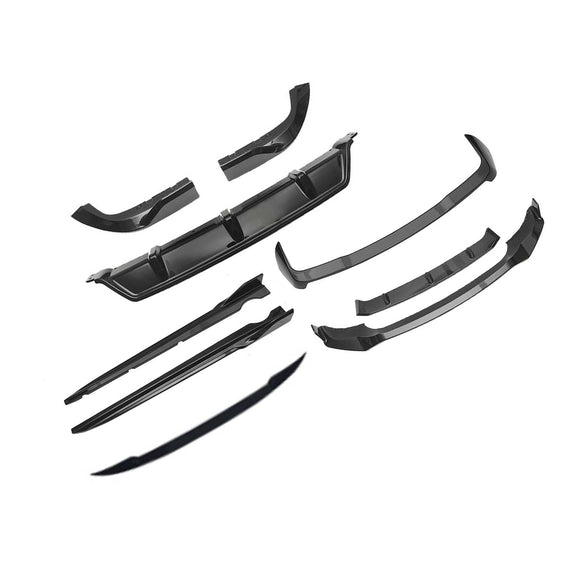 BodyKit falda difusora trasera de labio divisor delantero compatible con BMW X5 G05 2019-2022 negro