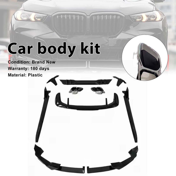 Kit de carrosserie, jupes de diffuseur de séparateur avant, becquet adapté à BMW X5 G05 2023 – 2026 LCI
