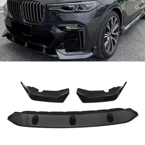 Kit de corpo brilhante divisor frontal difusor traseiro saias laterais cabem BMW X7 G07 2019-22