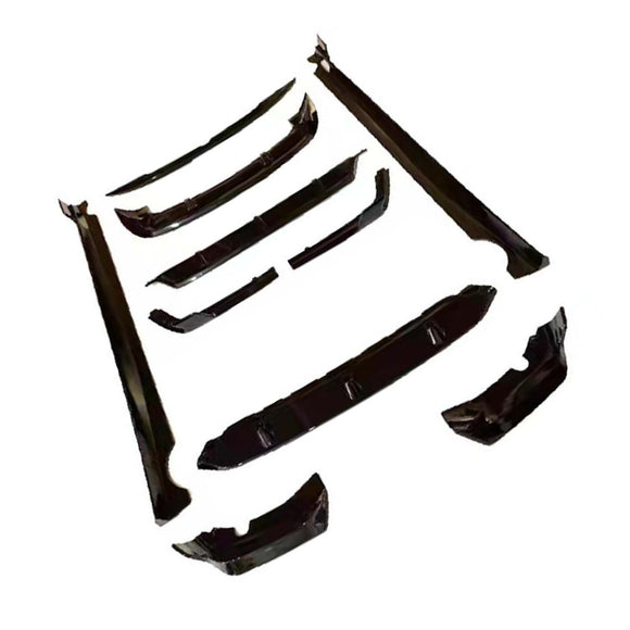 Kit de corpo brilhante divisor frontal difusor traseiro saias laterais cabem BMW X7 G07 2019-22