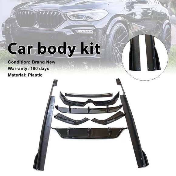 Body Kit Seitenschweller Frontlippe Heckdiffusor passend für BMW X6 G06 2019–2023 vor LCI