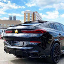 Body Kit Seitenschweller Frontlippe Heckdiffusor passend für BMW X6 G06 2019–2023 vor LCI-7