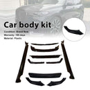 Kit de carrocería negra brillante, alerón difusor trasero y labio delantero compatible con BMW X7 G07 2023-2026-1