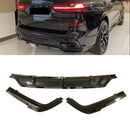 Kit de carrocería negra brillante, alerón difusor trasero y labio delantero compatible con BMW X7 G07 2023-2026-8