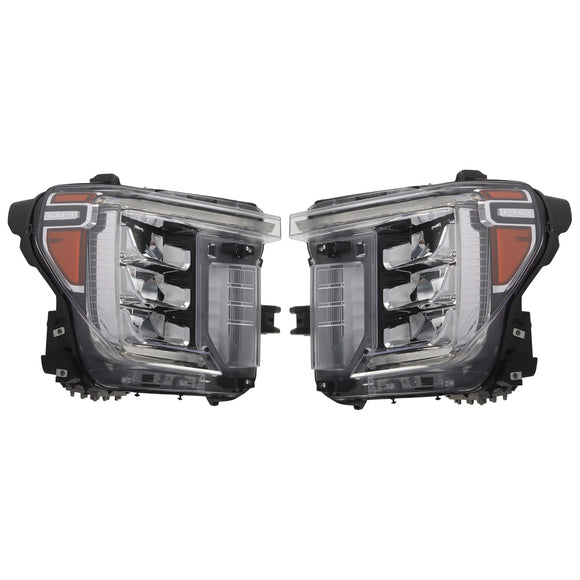 2020-2023 GMC Sierra 2500 3500 HD Conjunto de faros delanteros LED izquierdo+derecho 86788463 86788464