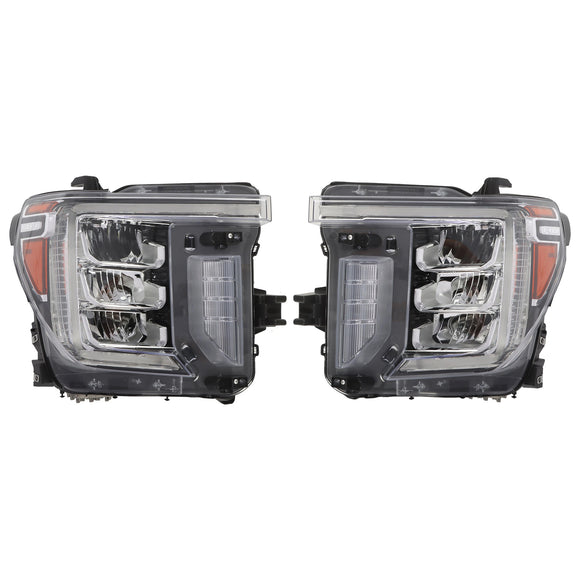 2020-2023 GMC Sierra 2500 3500 HD Conjunto de faros delanteros LED izquierdo+derecho 86788463 86788464