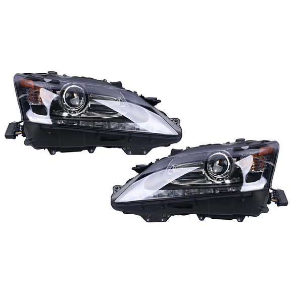 2013-2015 Lexus GS350 GS450h Links + Rechts HID LED-koplamp zonder AFS LX2502161 LX2503161