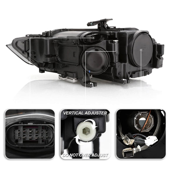 2013-2016 Audi A4 S4 Rechts Xenon/HID-koplamp zonder AFS 8K0941044E AU2503181