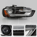 2013-2016 Audi A4 S4 Left+Right Xenon/HID Headlight w/o AFS 8K0941043E 8K0941044E-3