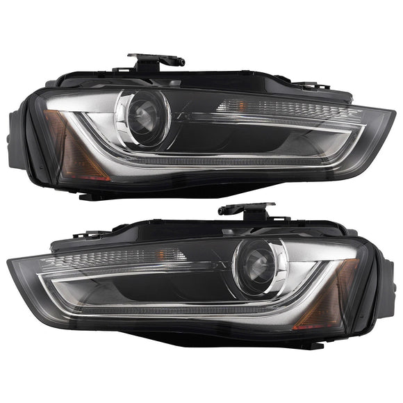 2013-2016 Audi A4 S4 Left+Right Xenon/HID Headlight w/o AFS 8K0941043E 8K0941044E