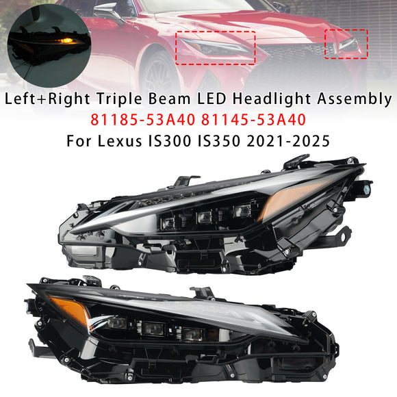 2021-2025 Lexus IS300 IS350 Faro triple izquierdo + derecho 81185-53A40 8114553A40