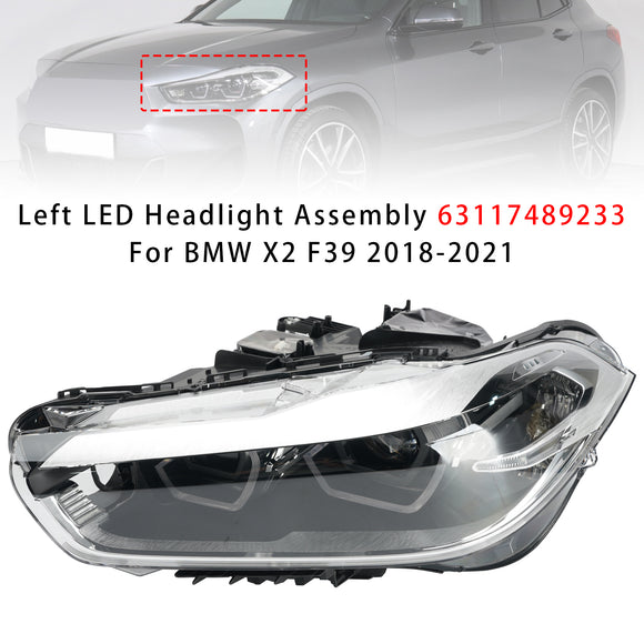 2018-2021 BMW X2 F39 Conjunto de faros LED izquierdo 63117489233