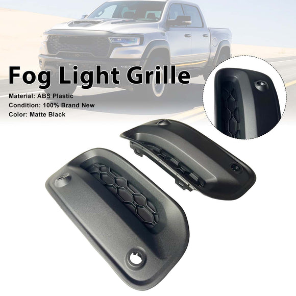 Parachoques delantero, rejilla inferior, cubierta de luz antiniebla 68668547AA, compatible con Dodge Ram 1500 2025+