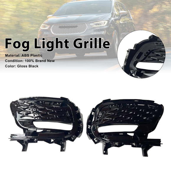 Cubierta de luz antiniebla de rejilla inferior delantera 6WF65DX8AC compatible con Chrysler Pacifica 2021-2026