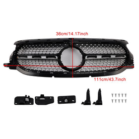 Diamond Grille Fit Mercedes-Benz GLA Klasse H247 GLA250 GLA200 2020-2023 Grill - 0