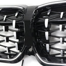 Chorme Diamond Kidney Grille Grill 51138072085 Fit BMW 3 Series G20 2019-2022-9