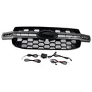 Ford Ranger Next Gen T9 2023-2025 Calandre de pare-chocs avant noire avec lumière LED-2