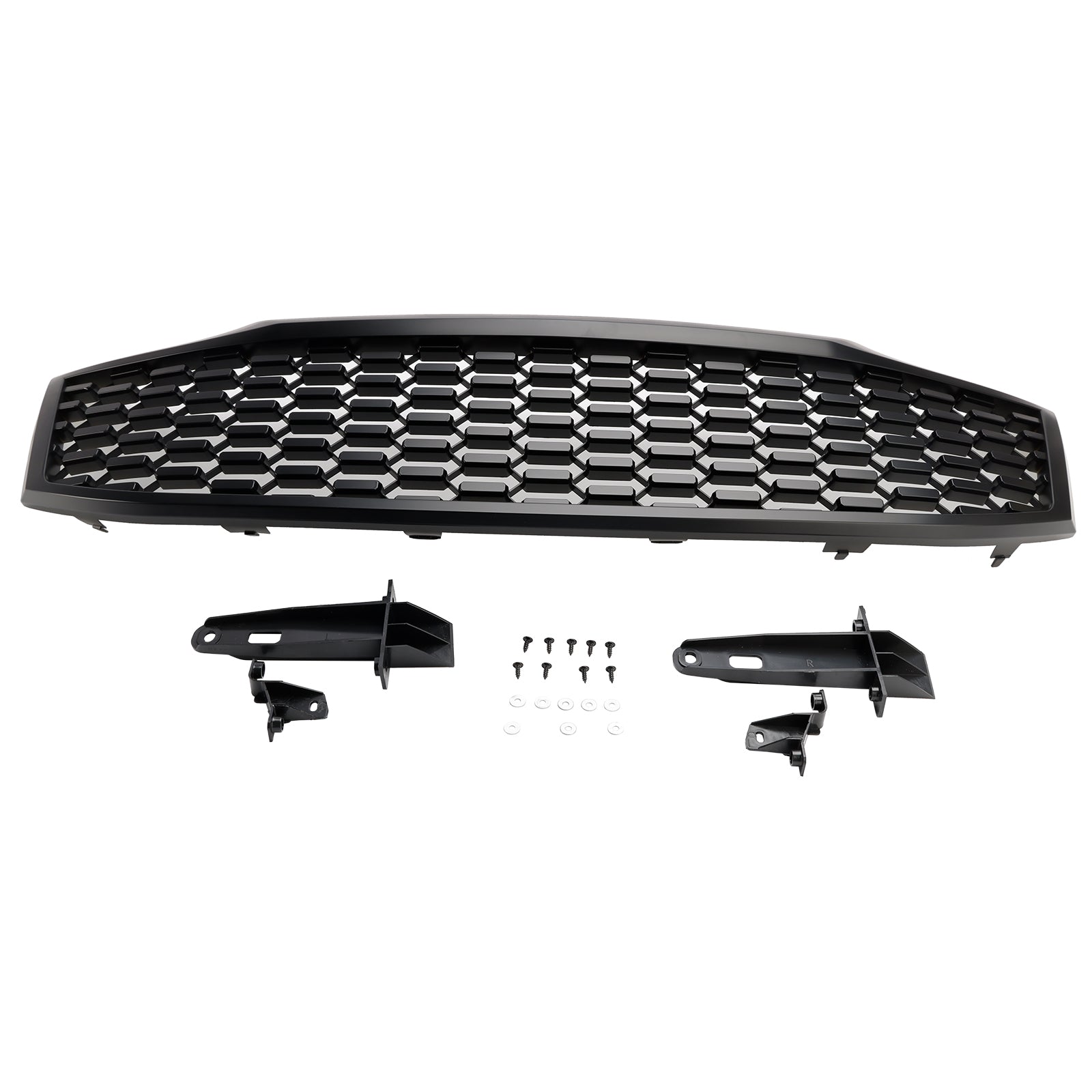 Toyota Hilux Vigo 2012 2013 2014 MK7 Honeycomb Grill Upper Bumper Black Front Replacement Grille