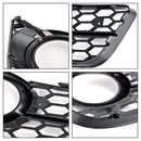 Audi A5 Standart 2007-2012 Pair Honeycomb Front Fog Light Cover Grille 1522024-7