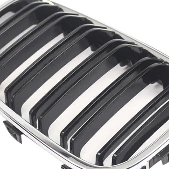 2PCS Front Bumper Kidney Grille Grill Fit BMW 1 Series F20 F21 2012-2014