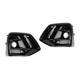 Audi Q5 S Line/SQ5 2021-2025 Tampa preta da grade do farol de neblina dianteiro
