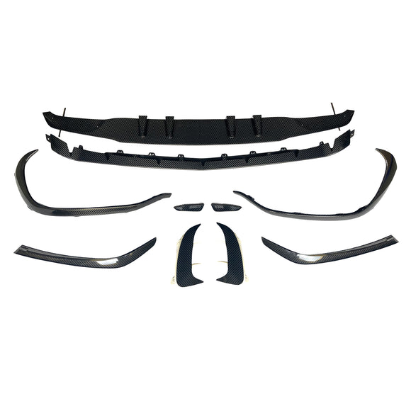 Dry Carbon Fiber Body Kit Bumper For Mercedes Benz A-Class W177 A45 2019-2023 Upgrade To W177 A45S Style