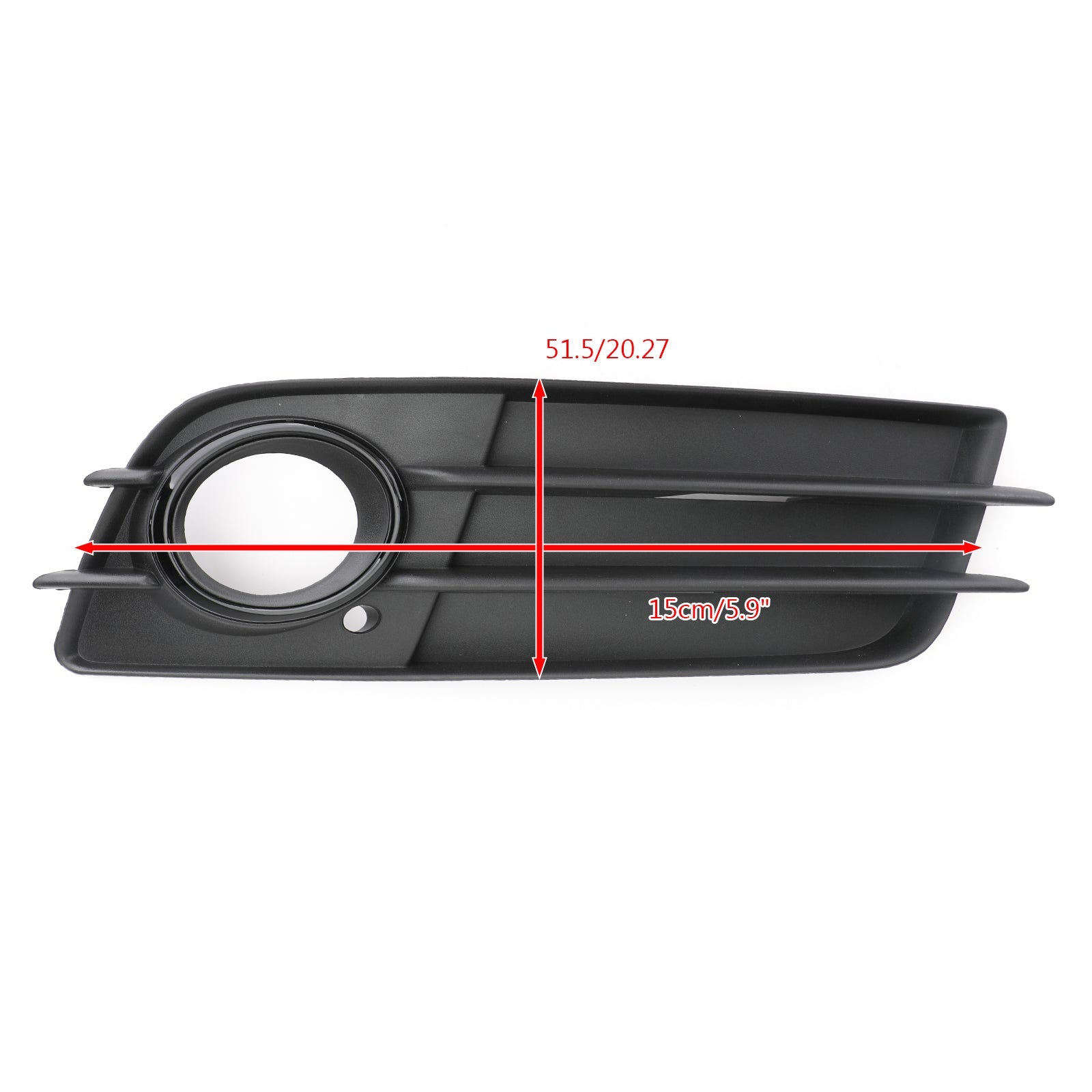 Audi 2008-2012 A4 S-Line S4 Parachoques delantero izquierdo+derecho Cubierta de rejilla de luz antiniebla negra