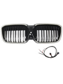 Dubbele Slat Glanzend Zwart Front Nier Grill Grille Fit BMW IX3 G08 LCI 2022-2024-13