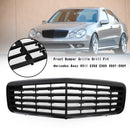 2007-2009 Mercedes Benz E-Class W211 E350 E500 E63 Front Bumper Grille Gloss Black Grill-4