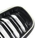 Double Slat Front Kidney Grille Grill Fit BMW 3 Series F30 F31 F35 2012-2019-8