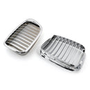 1999-2003 BMW E39 5 Series 528i/530i/540i/M5 Chrome Front Kidney Grill Mesh Grille-3