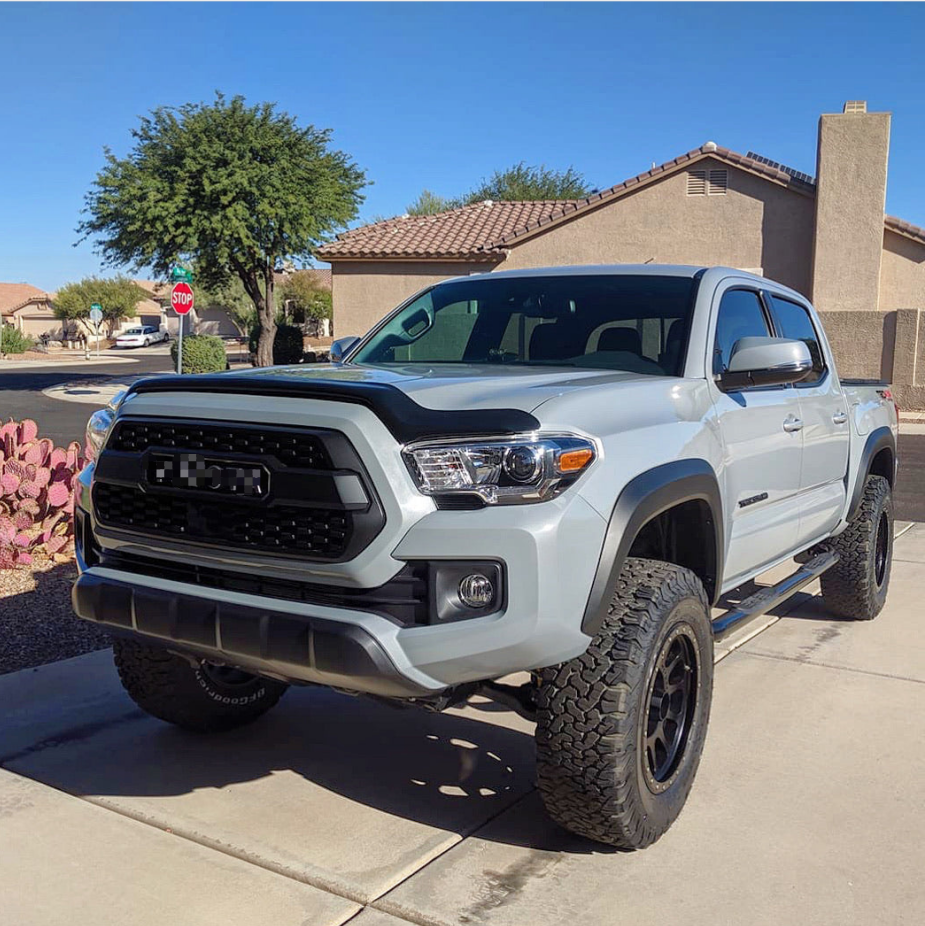 Rejilla de capó y parachoques delantero de Toyota Tacoma TRD PRO PT228-35170 2016-2023, color negro mate