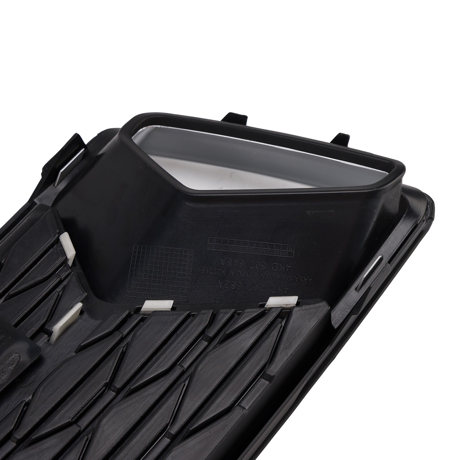 Audi A6 C8 2018-2024 2 piezas rejilla de parachoques delantero luz antiniebla cubierta cromada negra