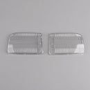 1982-1991 BMW E30 318i 318is Pair Front Bumper Fog Lights Clear Plastic Lens-1