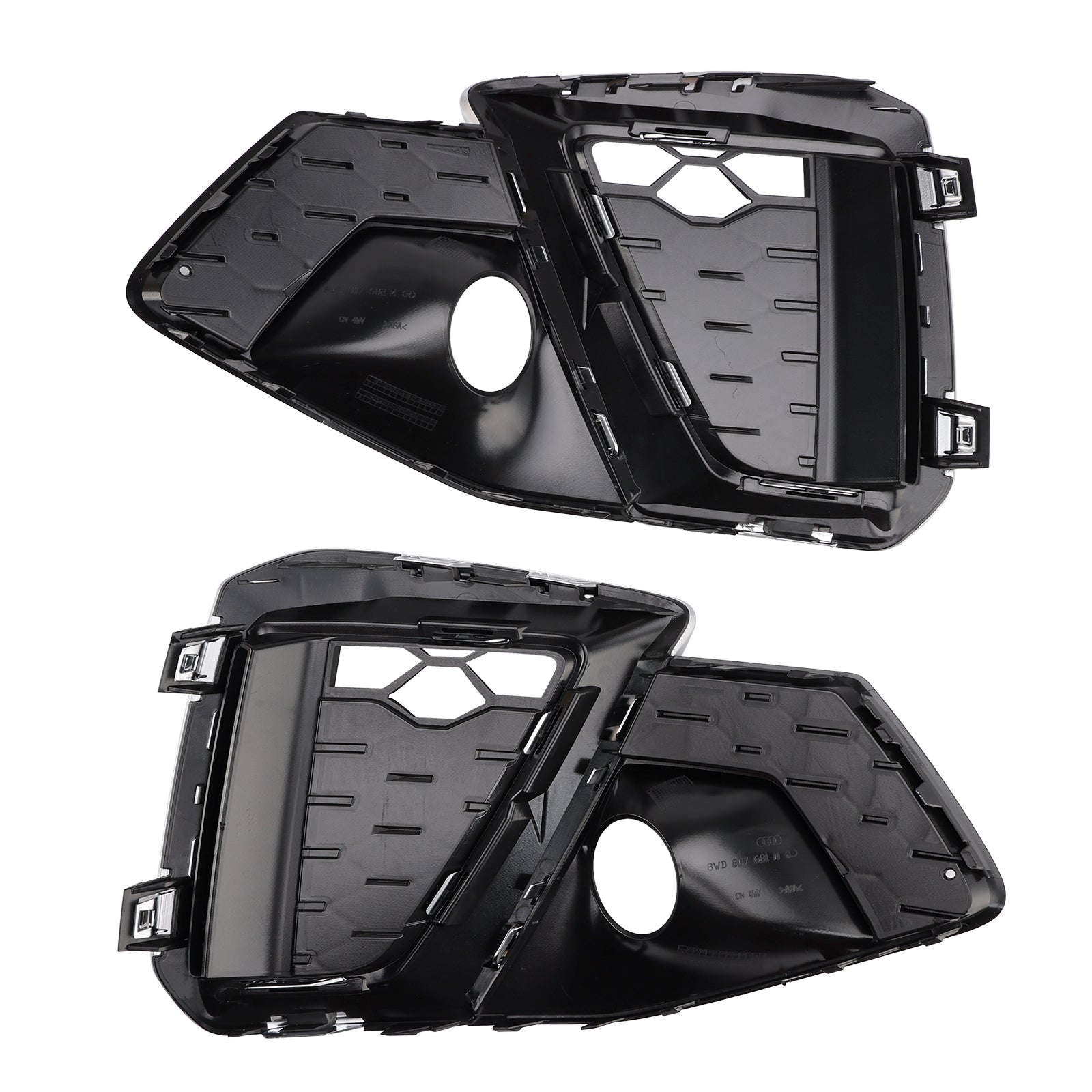 Griglia fendinebbia inferiore a nido d'ape per paraurti anteriore Audi A4 B9.5 S-Line/S4 2020-2024 con finiture in argento 5056617301387 8W0807681SONO